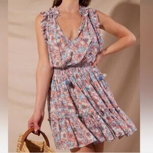 Poupette St. Barth Triny Floral Mini Dress NWOT